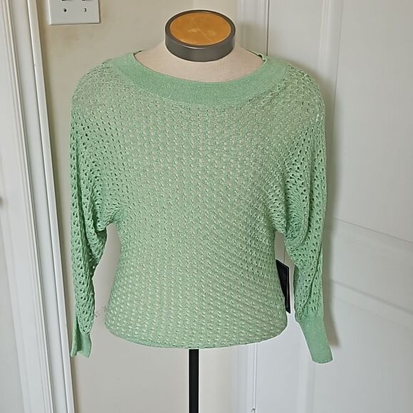 Marciano Women's Tony Sweater Top With Long Sleeves Small Mellow Mint - Picture 6 of 16